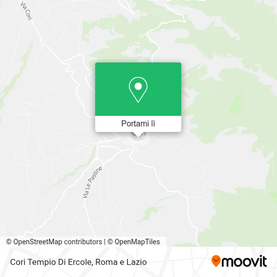 Mappa Cori Tempio Di Ercole