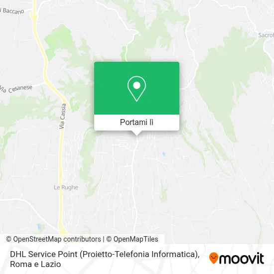 Mappa DHL Service Point (Proietto-Telefonia Informatica)