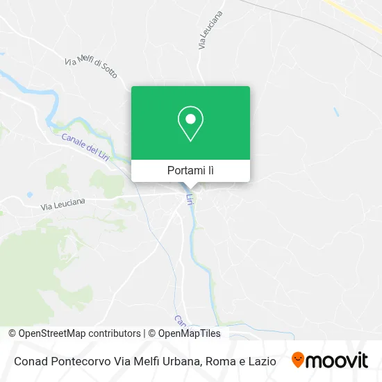 Mappa Conad Pontecorvo Via Melfi Urbana