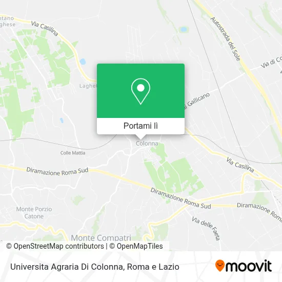 Mappa Universita Agraria Di Colonna
