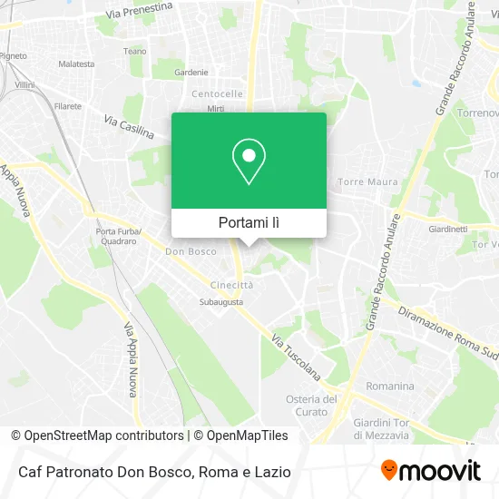 Mappa Caf Patronato Don Bosco