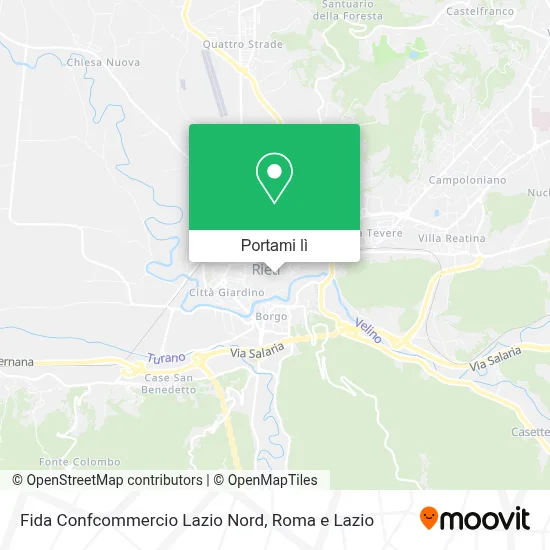 Mappa Fida Confcommercio Lazio Nord