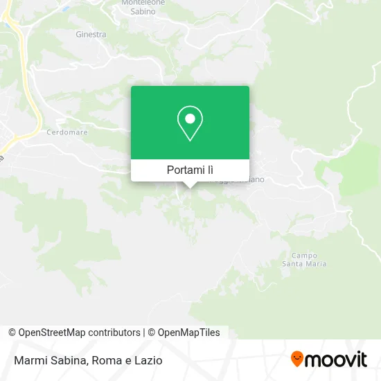 Mappa Marmi Sabina