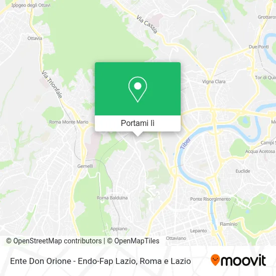 Mappa Ente Don Orione - Endo-Fap Lazio