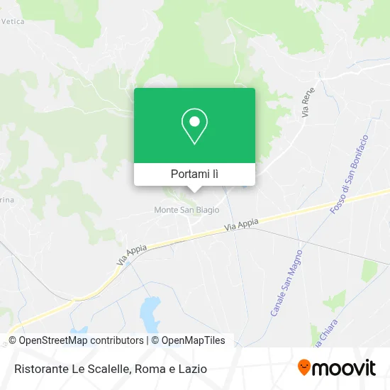Mappa Ristorante Le Scalelle