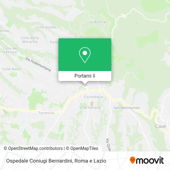 Mappa Ospedale Coniugi Bernardini
