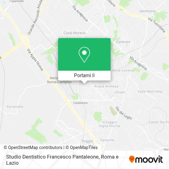 Mappa Studio Dentistico Francesco Pantaleone
