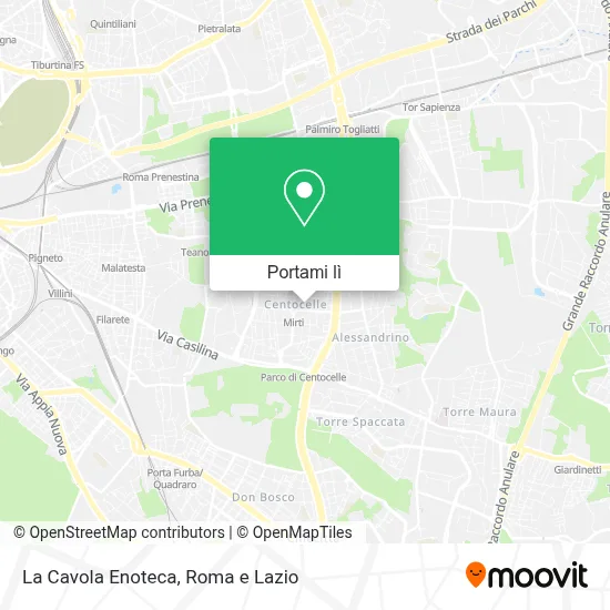 Mappa La Cavola Enoteca