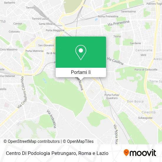 Mappa Centro Di Podologia Petrungaro