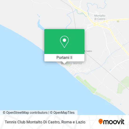 Mappa Tennis Club Montalto Di Castro
