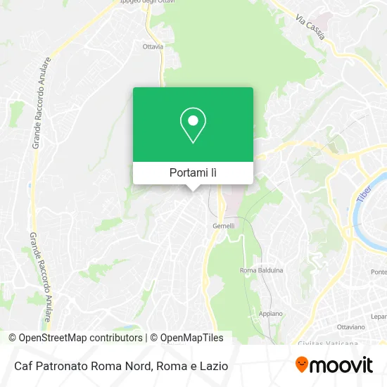 Mappa Caf Patronato Roma Nord