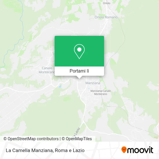 Mappa La Camelia Manziana