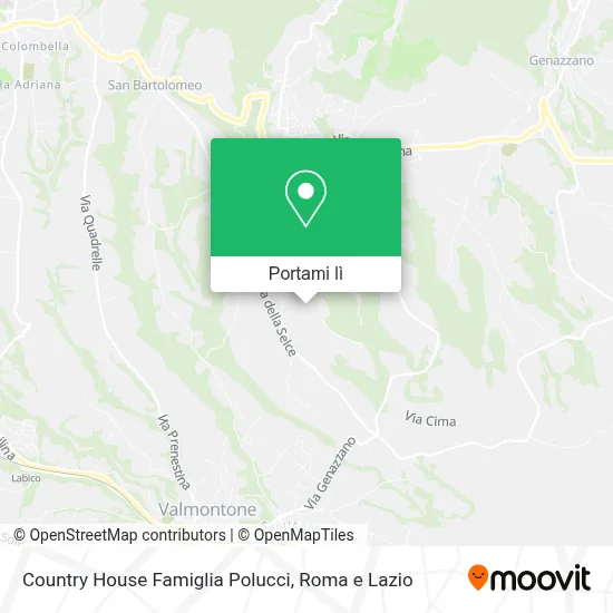 Mappa Country House Famiglia Polucci