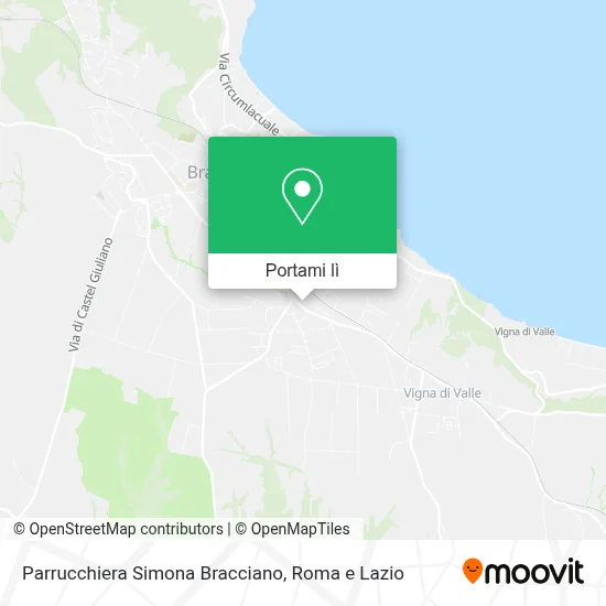 Mappa Parrucchiera Simona Bracciano