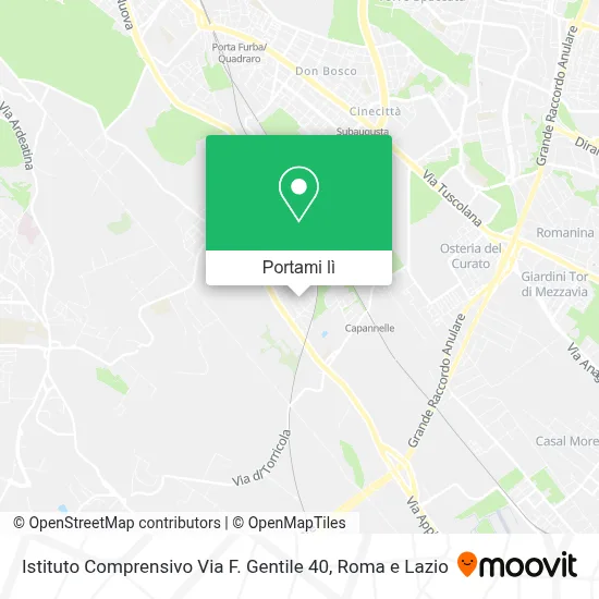Mappa Istituto Comprensivo Via F. Gentile 40