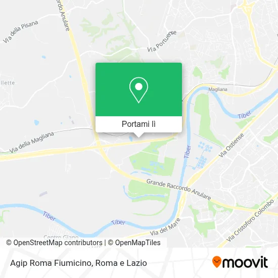 Mappa Agip Roma Fiumicino