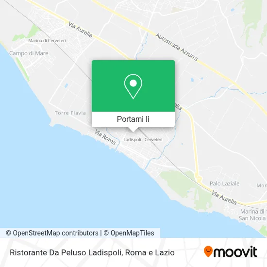 Mappa Ristorante Da Peluso Ladispoli