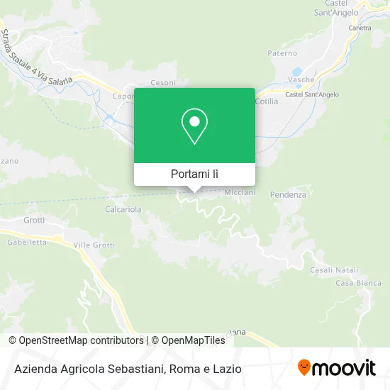Mappa Azienda Agricola Sebastiani