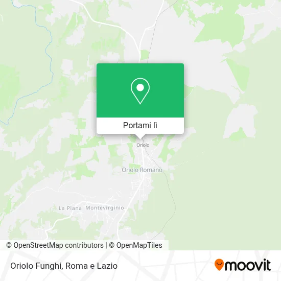 Mappa Oriolo Funghi