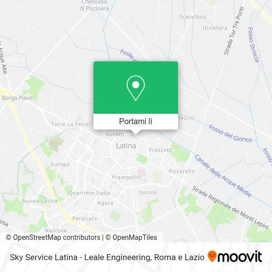 Mappa Sky Service Latina - Leale Engineering