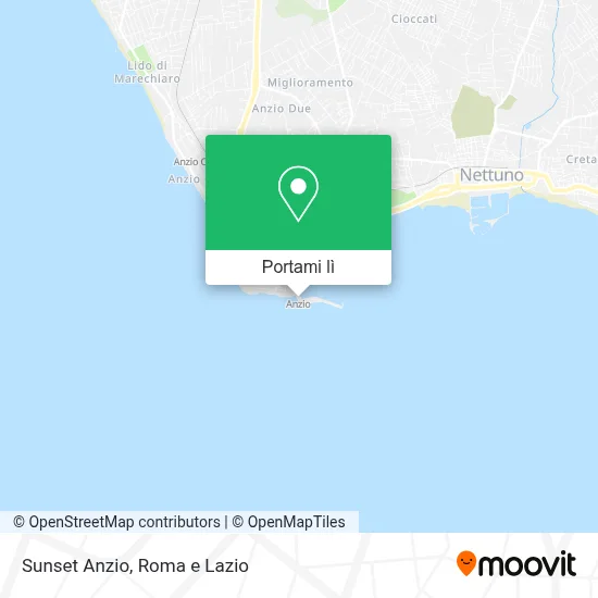 Mappa Sunset Anzio