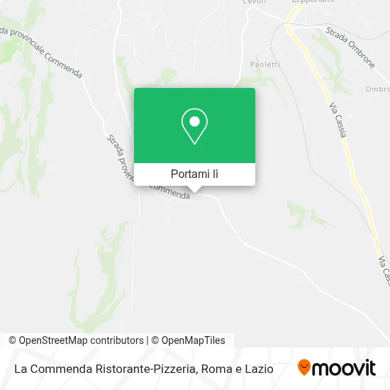 Mappa La Commenda Ristorante-Pizzeria