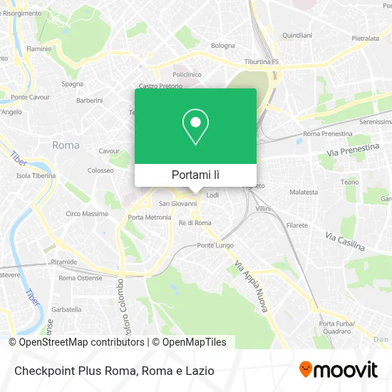 Mappa Checkpoint Plus Roma