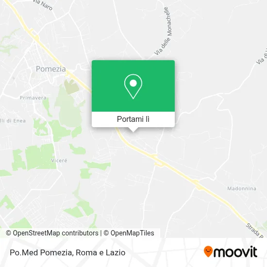 Mappa Po.Med Pomezia