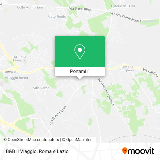 Mappa B&B Il Viaggio