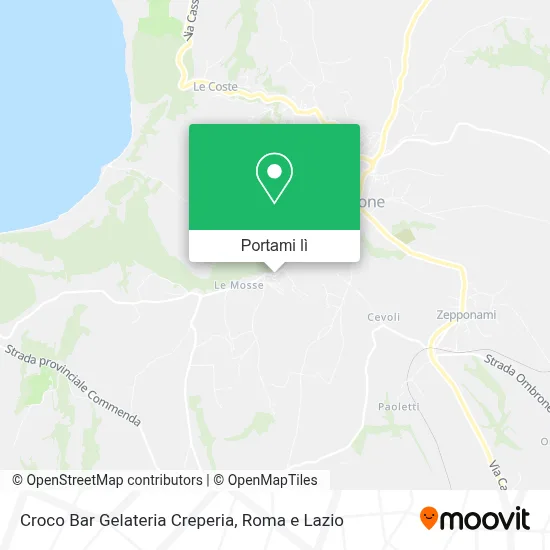 Mappa Croco Bar Gelateria Creperia