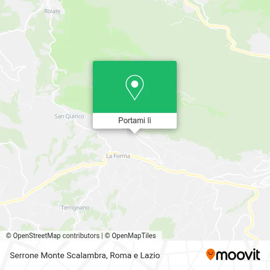 Mappa Serrone Monte Scalambra