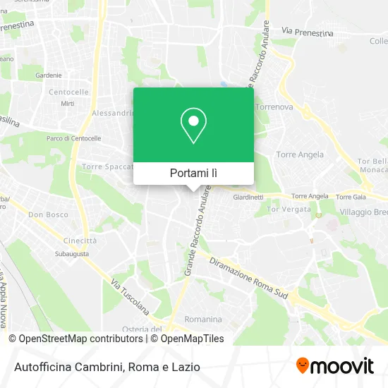 Mappa Autofficina Cambrini