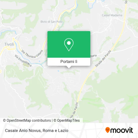 Mappa Casale Anio Novus