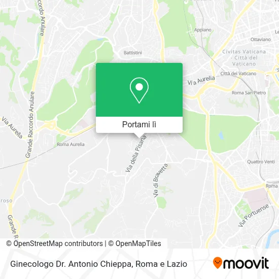 Mappa Ginecologo Dr. Antonio Chieppa