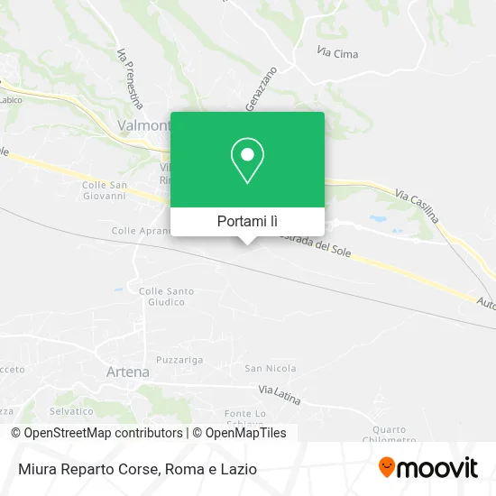 Mappa Miura Reparto Corse