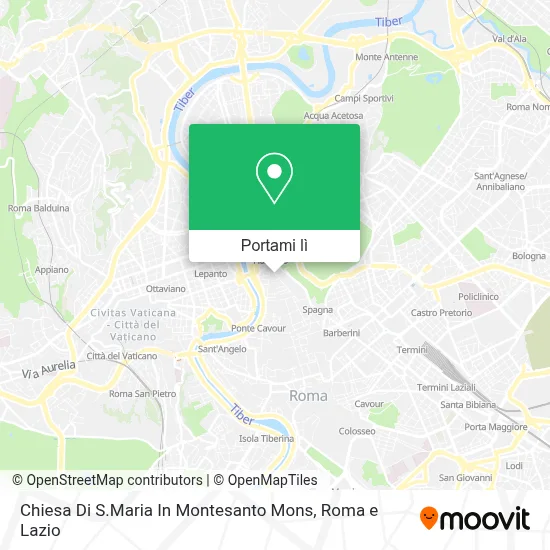 Mappa Chiesa Di S.Maria In Montesanto Mons
