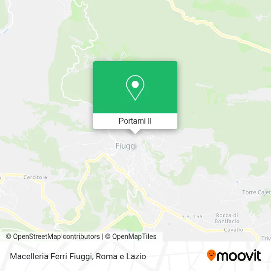 Mappa Macelleria Ferri Fiuggi
