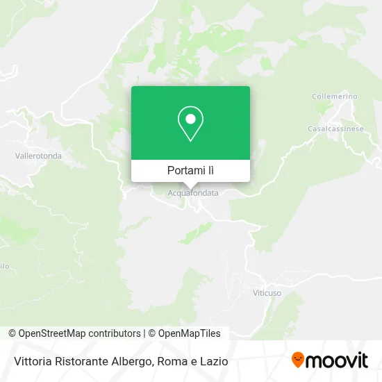 Mappa Vittoria Ristorante Albergo