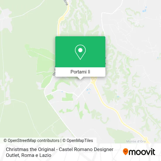 Mappa Christmas the Original - Castel Romano Designer Outlet