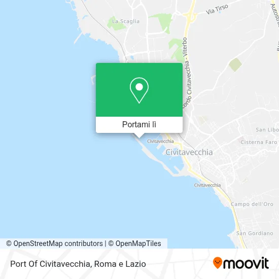 Mappa Port Of Civitavecchia