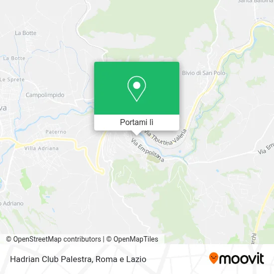 Mappa Hadrian Club Palestra