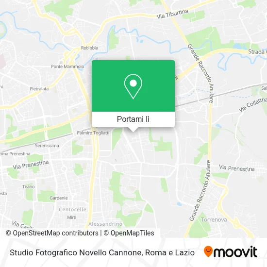 Mappa Studio Fotografico Novello Cannone