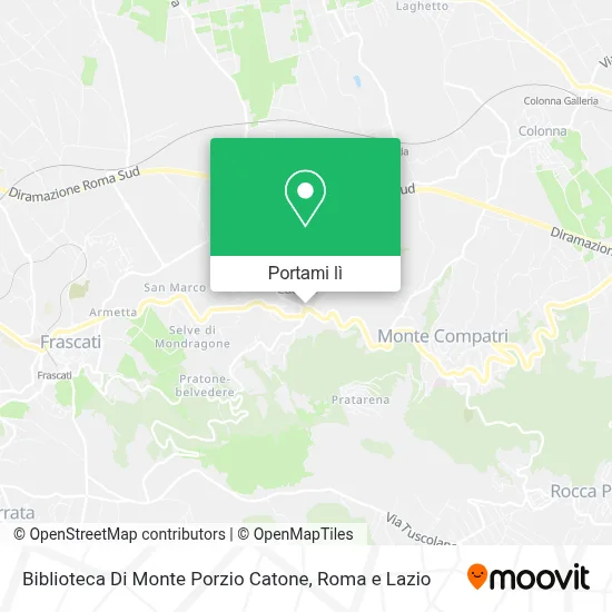 Mappa Biblioteca Di Monte Porzio Catone
