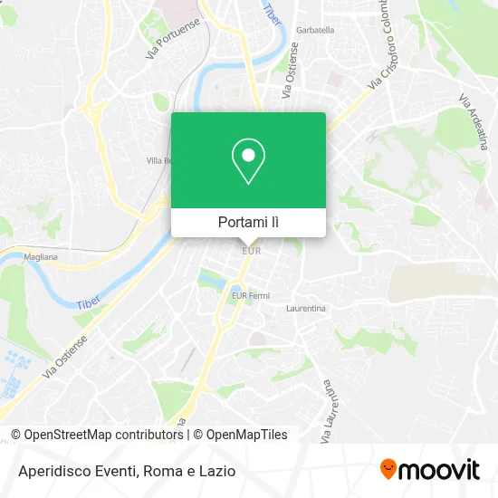 Mappa Aperidisco Eventi