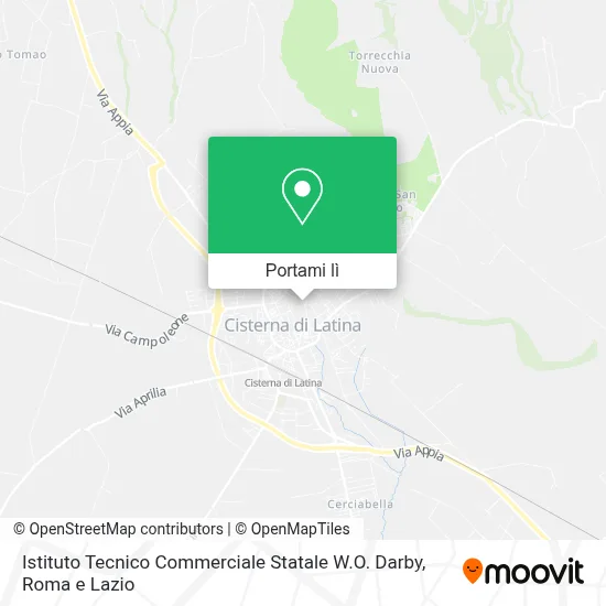 Mappa Istituto Tecnico Commerciale Statale W.O. Darby