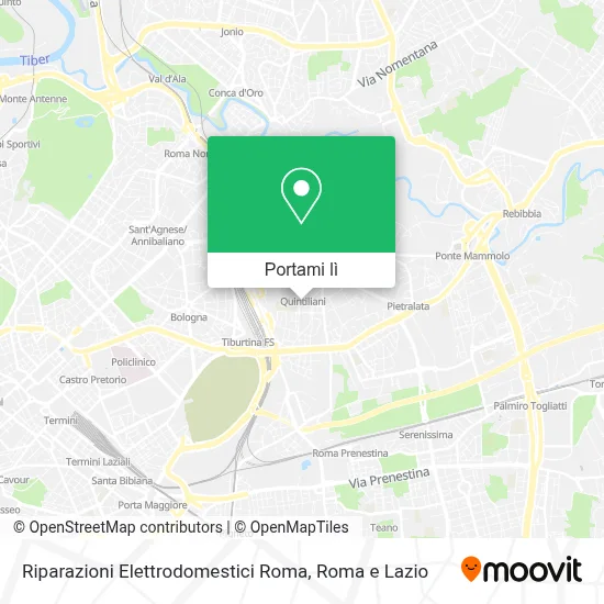 Mappa Riparazioni Elettrodomestici Roma