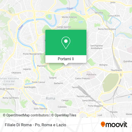 Mappa Filiale Di Roma - Po