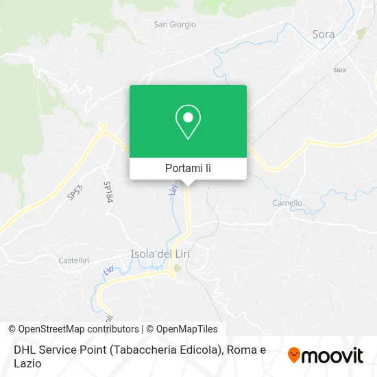 Mappa DHL Service Point (Tabaccheria Edicola)