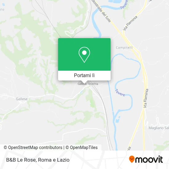 Mappa B&B Le Rose