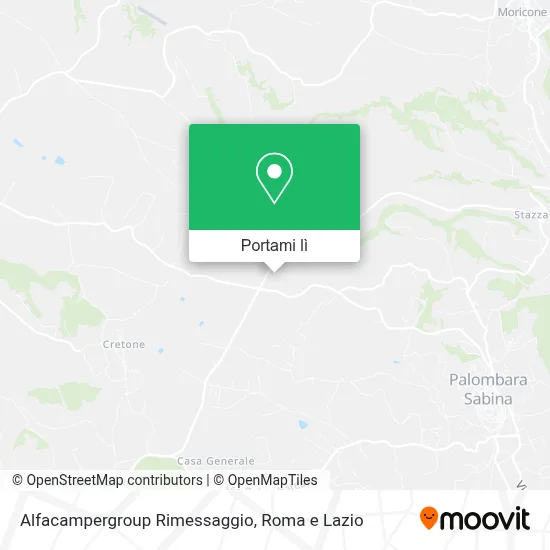 Mappa Alfacampergroup Rimessaggio